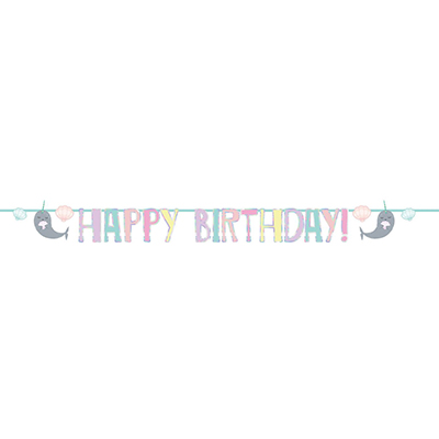 Γιρλάντα Γράμματα Happy Birthday Narwhal / 240 x 14 εκ