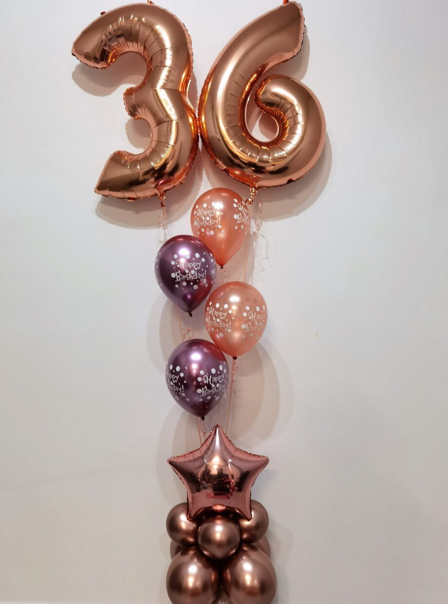 Μπαλόνια γενεθλίων με αριθμούς