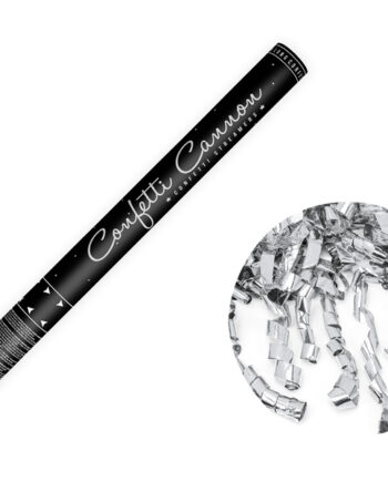 Κανονάκι streamer με ασημί κορδέλες (60cm)