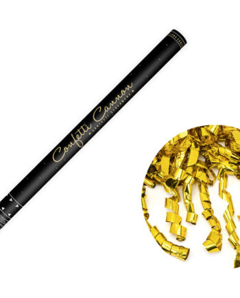 Κανονάκι streamer με χρυσές κορδέλες μεγάλο (80cm)